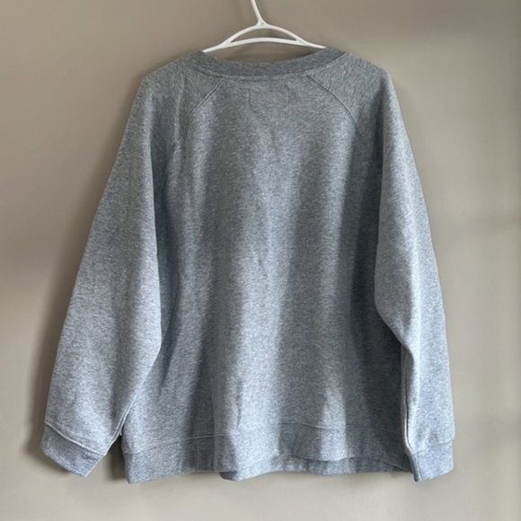 Calvin Klein Gray Crewneck Logo Sweatshirt Size 1X - Picture 3 of 9